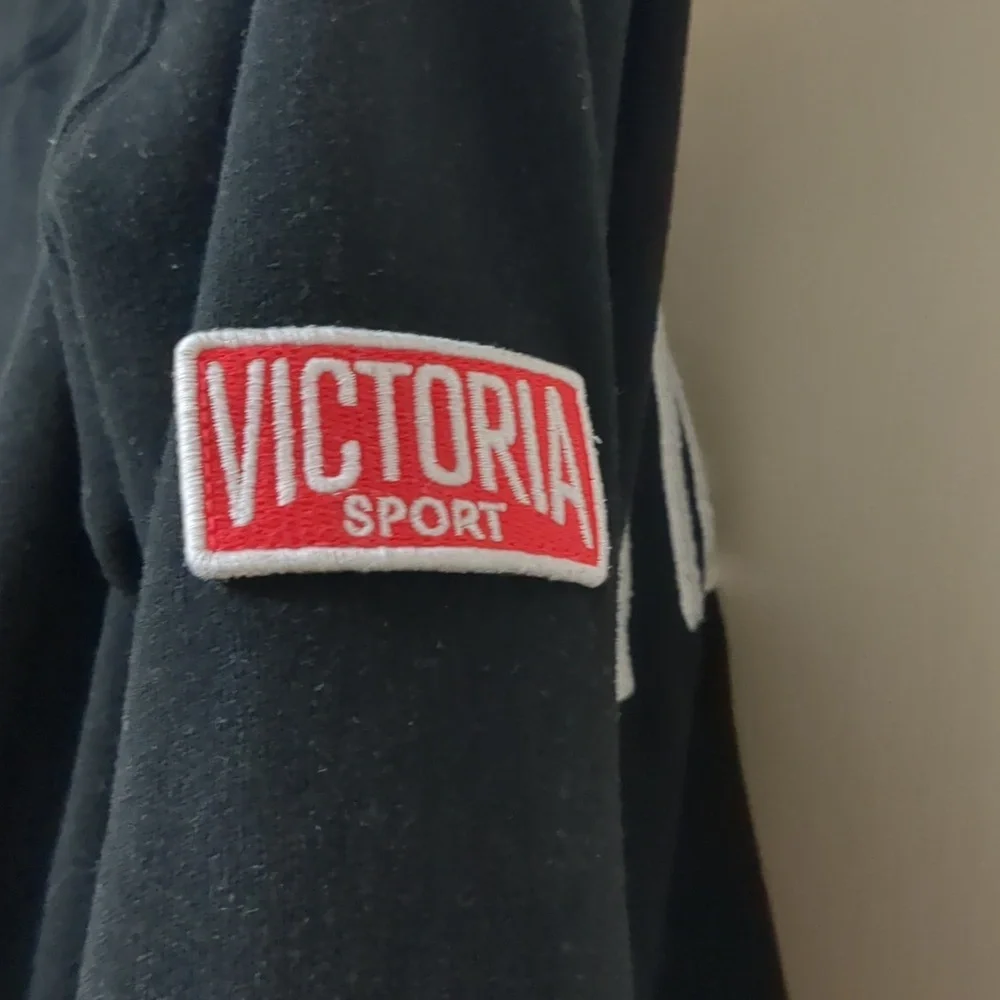 Victoria secret sport Black Cropped Sweatshirt Size S - Picture 4 of 8